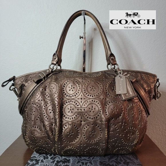 Coach Handbags - Coach Madison Sophia laser cut Carryall Satchel